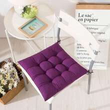 Bộ 1/4 chiếc đệm ghế bằng polyester kiểu dáng giản dị, có thể giặt máy, thiết kế dệt kim bền chắc, hỗ trợ thoải mái, phù hợp với ghế sân vườn, ghế ăn và ghế văn phòng, sử dụng đa năng, kích thước 40x40x5cm, có thể dùng làm đệm ghế phòng khách, đệm ghế, đệm ghế chơi game. - Nhiều màu - Xem 15