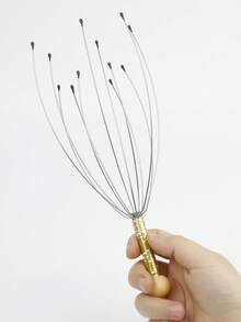 1/2 piezas Masajeador de cabeza de 12 dedos, masajeador de cuero cabelludo, rascador de masaje de cuero cabelludo, estimulación del cabello y alivio del estrés corporal, cabello, herramientas para el cabello, cuidado del cabello, escuela, vuelta al colegio, viaje, artículos esenciales de viaje, artículos esenciales para el hogar, spa, herramienta de masaje, masaje, masajeador, spa - Multicolor - Ver 17