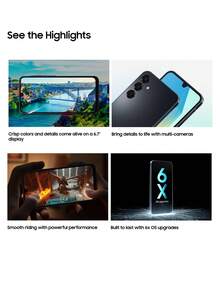 Samsung Galaxy A16 4G Smartphone Global Version 6.7-Inch AMOLED 90Hz Screen 50MP Rear Camera 13 MP Front Camera Fingerprint Unlock 5000mAh Battery Life *NO Charger,Christmas Gifts For Children And Parents - Black - View 2