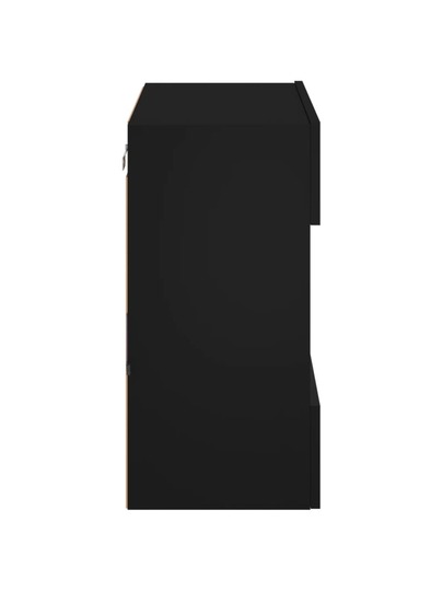 VidaXL TV Wand Unit LED Lighting 58.5x30x60.5 Cm Zwart view 9