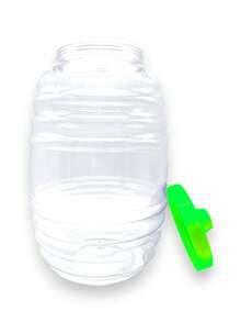 Barril Vitrolero Plástico dispensador agua eventos fiestas cucharón 15L 1Pz bebida portátil resistente fácil llenar vaciar - Multicolor - Ver 6