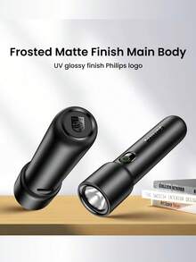 PHILIPS 飞利浦 1PC SFL1235 手电筒，超亮，超耐用，可充电，长寿命，家用，户外应急，多功能手持电筒