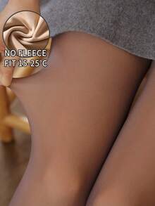 1pc 80g/200g/300g Women's Sexy Sheer Coffee Brown Tights, Autumn/Winter Fleece Pantyhose For Business & Sexy Look,Fleece Lined Tights,Fall New Style Women,Warm Bottoming Pants,BridalLingerie(Suitable For 5-15°C)