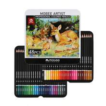 Premiumn Quality OIL-BASE Pencil Mobee New Launching P-3510 120/72/48 Colored Pencil Set Premium Soft Core Water Soluble Pencils For Art Illustration Shading Design Tin Box For Gift Easy Carrying Good Quality Performance - Multicolor - View 4