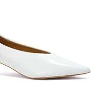 Eleganti e alla moda scarpe con tacco alto per l'ufficio e gli spostamenti - Bianco - Visualizzare 2