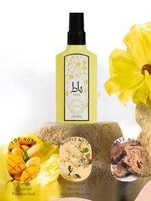 1 Botella/100ml Bruma de fragancia sin alcohol, simple y práctica ambientador multiusos para interiores y exteriores, bruma de felicidad de múltiples capas, esencia natural fresca y cautivadora de larga duración, adecuada para citas, fiestas, reuniones, vacaciones, hogar, hotel, oficina, regalo ideal para familiares y amigos, portátil