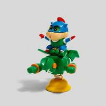 Adorno de coche de nueva dimensión dinámica de Crayon Shin-Chan - Adorno de escritorio, estación de trabajo y coche pequeño, caja ciega de muñeco tambaleante, regalo lindo (Avanzar con valentía)