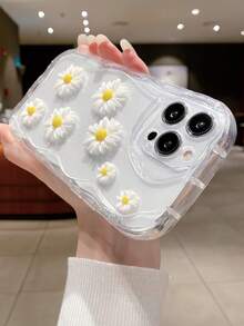 1 件夏日雏菊花卉透明软手机壳适用于三星 Galaxy S25 Ultra、S24 FE、S24 Ultra、A26、A15/A35-5G/A17、S24、A54/A07、A56/S25/A36、A55/A13-4G、S22/S22 Ultra/S23、A05s/S23Plus/A16/A34/A25/A24/S21FE - 無色 - 查看 4