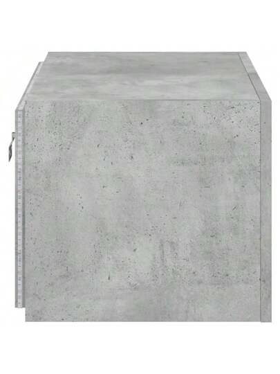 VidaXL TV Wand Unit LED Lighting 60x35x31 Cm Concrete Grijs view 10