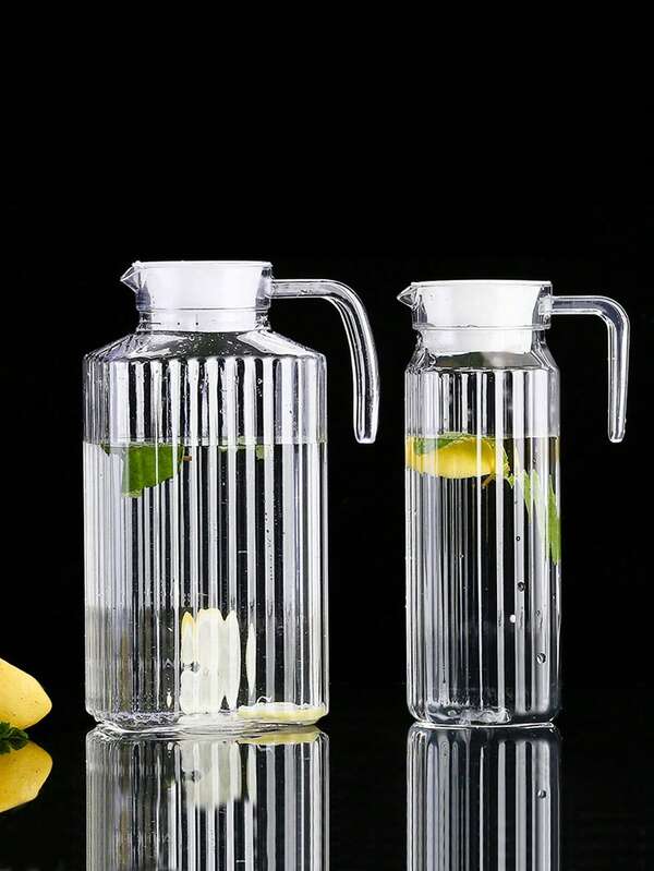 1 jarra de acrílico de plástico para água fria, dispensador de leite/suco/bebida, 500/1100/1500/2000ml