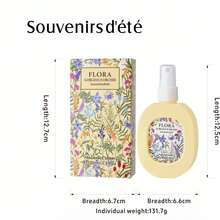 100 مل رذاذ عطري منزلي بنكهة الزهور، عطر طويل الأمد، رذاذ صغير جميل، محمول، مناسب للغرفة، التاريخ، الخزانة، الحمام، السفر والمنزل، رائع لعيد الحب، عيد الأم، الزفاف، التخرج، هدية مثالية للأصدقاء