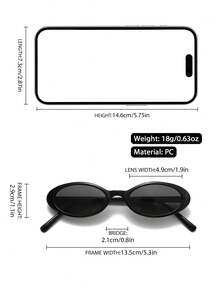 2副复古小椭圆形塑料时尚眼镜，女士款，经典复古风格，适合旅行、摄影、街头风、秋冬日常配饰、商务休闲、撞色波西米亚风，打造夏日海滩度假、户外活动、旅行、返校、大学、校园造型。