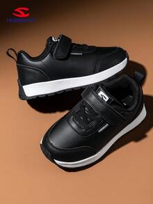 HOBIBEAR 1 Pair Kids Minimalist Outdoor Shoes, Comfortable Walking Shoes For Boys And Girls, Suitable For All Seasons, Waterproof Black