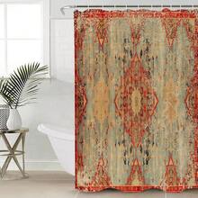 Boho Shower Curtain Waterproof Polyester Fabric, Modern Bathroom Decor With Hooks, Machine Washable Bath Curtain For Holiday Gift Christmas Halloween - Nhiều màu - Xem 1
