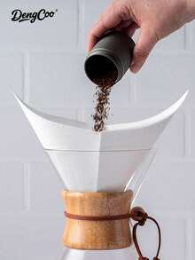 Dengcoo 1 件套手冲咖啡机、咖啡壶、咖啡水壶、硼硅酸盐玻璃咖啡壶、现代木质领口玻璃咖啡壶 - 咖啡壺 - 查看 3