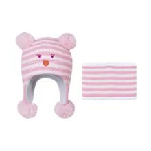 Baby Hat Scarf Set Winter Toddler Beanie Warm Infant Scarves Ears Earflap Hats For Baby Boys Girls