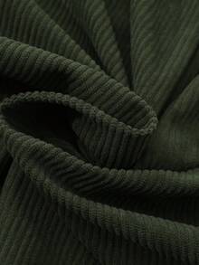 Casual Solid Color Button-Up Long Sleeve Men's Shacket With Pockets