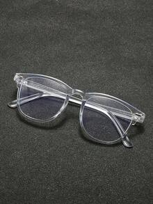 1pc Unisex Retro Y2K Style Plain Lens Glasses, Casual Wear - Nhiều màu - Xem 4
