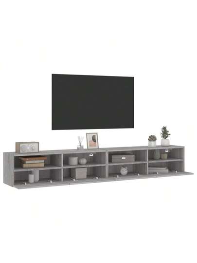 VidaXL TV Wand Units Pcs 100x30x30 Cm Wood Grijs Sonoma view 5
