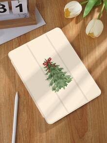 Weihnachtsbaum Schleifen Muster Tablet Schutzhülle, kompatibel mit iPad 9.7/10.2/10.5/10.9/12.9/Pro 11, 10. Generation, kompatibel mit Samsung Galaxy Tab S6 Lite 10.4 Zoll, kompatibel mit Kindle Paperwhite 12. Gen 2024, Kindle (11. Generation) 2022 Version, Kobo Clara Color, weicher Fallschutz, Smart Stand/Automatisches Aufwachen/Schlaf, Weihnachten/Weihnachtsgeschenke/Feiertagsgeschenke - Verschiedenfarbig - Übersicht 3