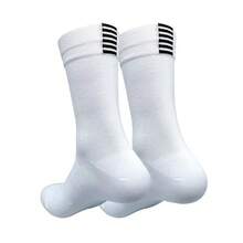 1/5/10 Pairs Cycling Socks, Outdoor Training Durable Quick-Dry Mesh Breathable Mid-Calf Sports Socks, Fall