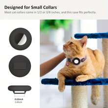 Airtag Cat Collar, Reflective Collar With GPS Device Holder And Bell, Christmas Gift For Kittens