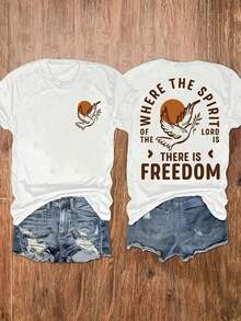 Halloween, Double sided printed women's T-shirt, themed as a place of spiritual freedom, 220G pure cotton women's T-shirt "BOO" is suitable for autumn dressing and seasonal activities, and is suitable for going out to parties on the streets - Blanco - Ver 3