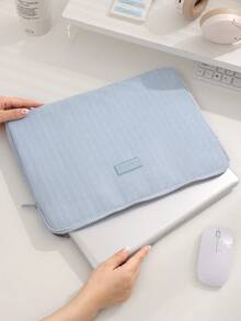 Cute Macaron Color Corduroy Laptop Bag For Girls, Soft Padded Notebook Sleeve Case, 13/14 Inches 15/15.6 Inches Portable Computer Pouch Laptop Case Laptop Bag For Ladies Suitable For School, Office, And Commuting Back To School Stuff Bag Autumn University Essentials Laptop Bag For Women Mac Book Case Laptop Sleeve