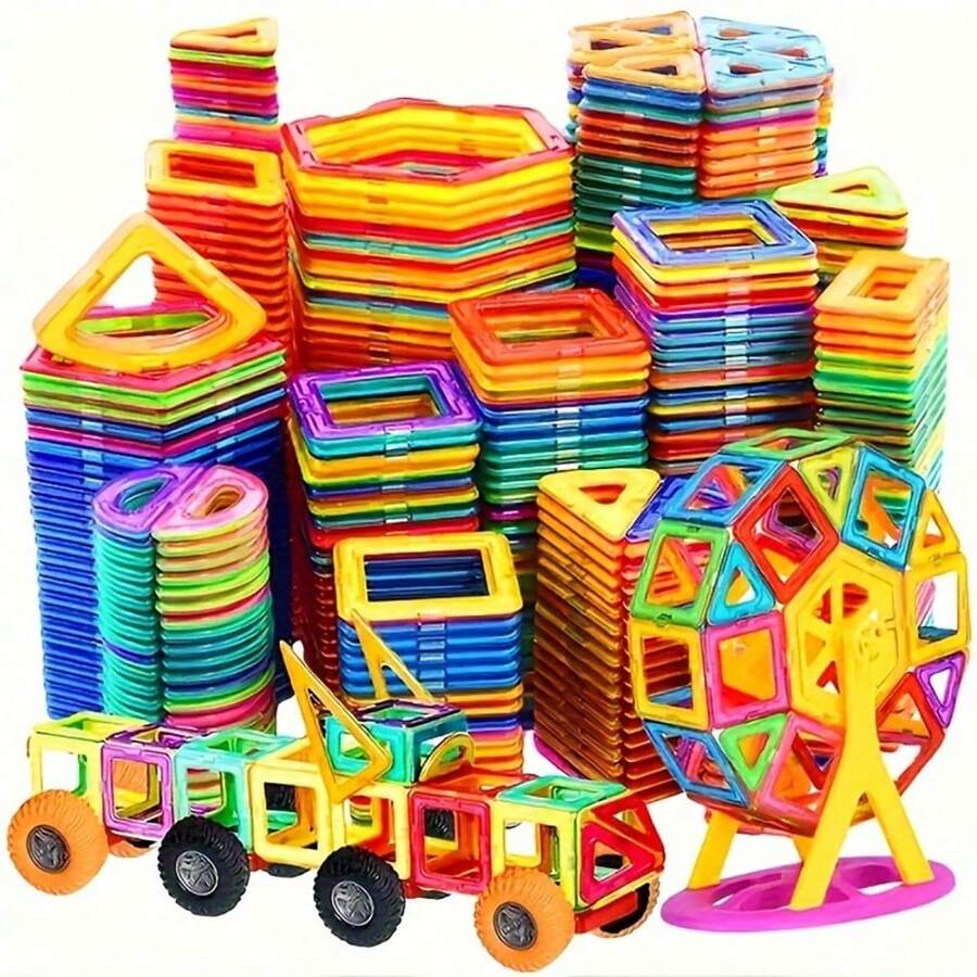 Magnetic Building Blocks DIY Toys, Architectural Design Learning Toys For Boys And Girls, Creative Construction Suitable As Birthday Gift