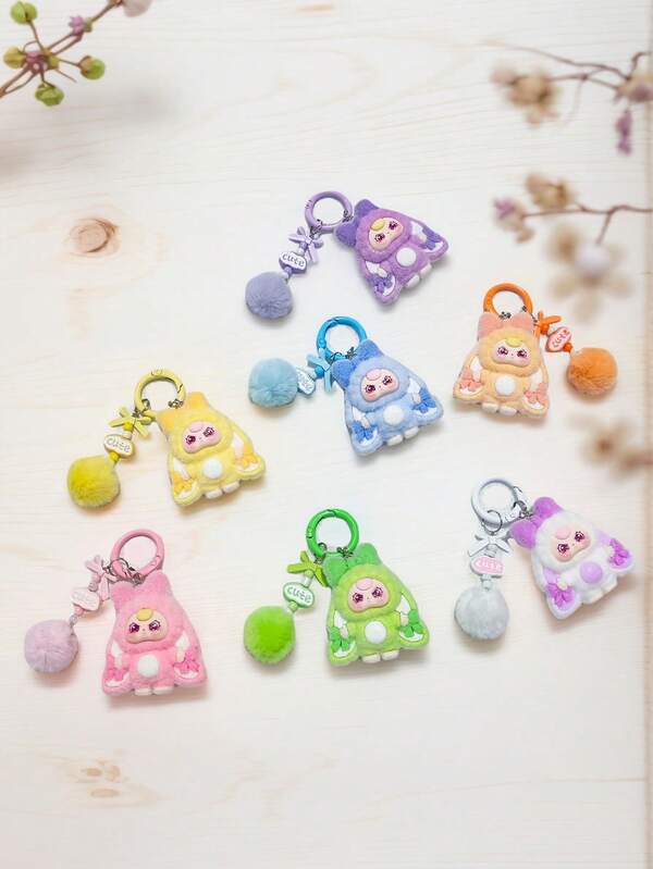 New Big Ear 3 Years Old Fashionable Versatile Keychain, Cute Cartoon Bag Charm Decoration Accessory Halloween Accessories Teachers Day Bag Lanyards With Id Holder Car Accessories Bag Charms