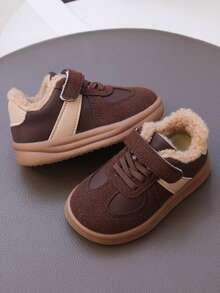 1 par de zapatos casuales para bebés/niños pequeños, zapatos deportivos cómodos y cálidos para todas las etapas de los niños