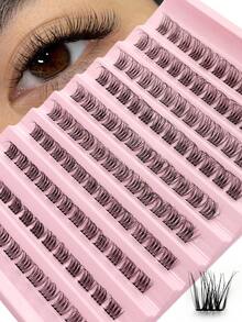 Rikuaild 120PCS D Curl Thickness 0.03mm Clusters Lashes Eyelash Production Process Upgrade /Really Soft & Lightweight Wispy Cluster Lash Crossed Natural False Eyelasheslash Clusters,Eyelash Clusters,Individual Eyelashes,Lashes,Fake Lashes - D - 查看 2