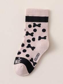 Disney 5 Pairs Kids Cartoon Character Mid-Calf Socks, Korean Style Breathable Toddler/Student Ankle Socks, Autumn/Winter