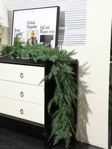 Vigne de cyprès artificielle pour Noël - 182 cm, décoration suspendue en caoutchouc souple premium de pin. Convient pour la cheminée, le mur central, la décoration de longue table à manger, et idéal pour les mariages ainsi que la décoration saisonnière de la maison. Vigne de cyprès sans contenant.