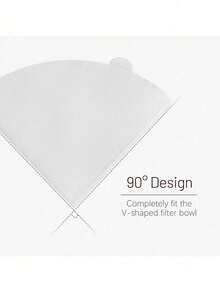 40 片咖啡过滤器，V 型咖啡滤纸，咖啡纸质过滤器，一次性咖啡茶过滤器，适用于手冲咖啡和滴滤咖啡机