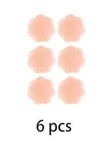 10pcs Reusable Seamless Silicone Bra Liners - Invisible, Self-Adhesive, Nipple Concealer For Women - Comfortable, Breathable, Easy To Clean Bra Accessories