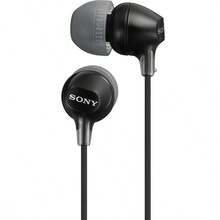Sony MDR-EX15LP Wired Earphones, Universal 3.5mm Port, -Free Cable, Comfortable In-Ear Style, Compatible With Phones And Laptops, Black - Black - View 7