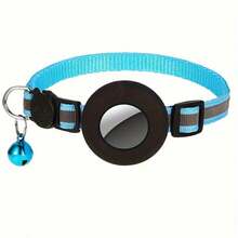 Airtag Cat Collar, Reflective Collar With GPS Device Holder And Bell, Christmas Gift For Kittens