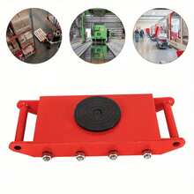 YUNRUX 12 Ton Machinery Mover Machine Dolly Skate Machinery Roller Mover Cargo Trolley