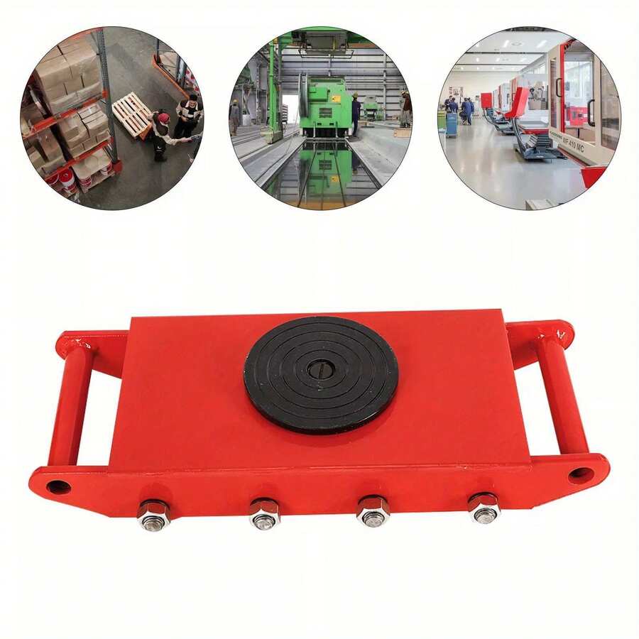 YUNRUX 12 Ton Machinery Mover Machine Dolly Skate Machinery Roller Mover Cargo Trolley