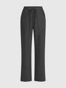 Pantalones de alta calidad para mujeres/enfermeras, pantalones cómodos, pantalones de unicolor y simple con múltiples bolsillos