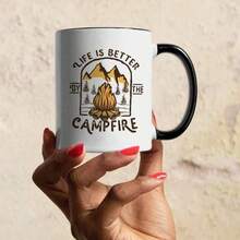 1PC11 Oz Ceramic Coffee Cup - Hand Washable Only, Bisphenol A Free, Insulated, Reusable, Cute Cat Printed Coffee Cup, Suitable For Multiple Uses - Perfect Gift For Cat Enthusiasts On Christmas, Thanksgiving, Valentine's Day, Father's Day, And Mother's Day, Ideal For Juice, Milk, Coffee - Perfect Birthday And Holiday Gift For Family, Gift For Him, Funny Mug