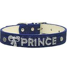 Personalisiertes Hundehalsband, PU-Leder Welpen-/Katzen-ID-Halsband mit Strass-ID-Namensschild, individuell gestalteter Hundeanh änger - Accessoires für kleine, mittlere und große Hunde, dekorativ, graviert, Edelstahl, Katzen, Pailletten, Mode, minimalistisch, süß, niedlich, farbig, einzigartig, individuell gestaltete Weihnachtsdekoration - Verschiedenfarbig - Übersicht 11