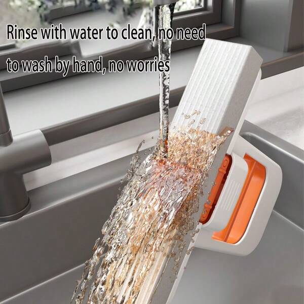 1pc Multi-Functional Mini Mop, Retractable, Wet & Dry Use, Suitable For Kitchen, Living Room, Bathroom, Car Glass, Home Desk Wet & Dry Spray Mini Hand-Held Small Mop, Slouchy Person Cleaning Table Magic Tool, Multi-Purpose