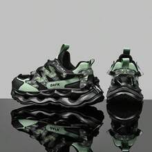 Men's Casual Sneakers, New Fashion Thick Sole Vintage Chunky Sneakers, And Versatile