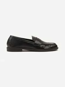 Vices Pleated Soft Leather Shoes With Leather Insole - Dark Grey - View 3