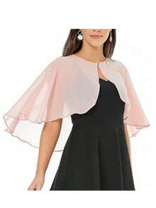 Khăn choàng voan hồng dành cho nữ, điểm xuyết ngọc trai, nhẹ nhàng, thích hợp cho mùa xuân, hè, thu, đặc biệt dành cho cô dâu. - Nhiều màu - Xem 18