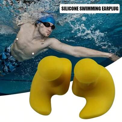 6pcs Silicone Swimming Ear Plugs, Waterproof Reusable, Comfortable Fit, Suitable For Pool And Ocean Use, Noise Reduction Ear Plugs