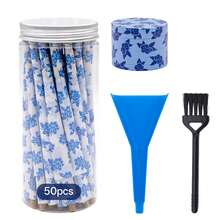 4 pièces/set Coffret cadeau d'accessoires pour fumeurs, comprenant 50 pièces de papiers à rouler pré-roulés en forme de cône avec des saveurs de fruits tropicaux, 1 pièce moulin à herbes en métal à 4 couches avec grattoir, 1 pièce remplisseur, 1 pièce brosse, outils ménagers, cadeau de Noël, accessoires pour fumeurs, fournitures de fête