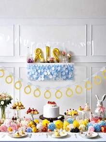 Décoration de fanion de bague de strass pour fond de fête de mariage, décoration de célébration de cérémonie de mariage, jeunes mariés heureux